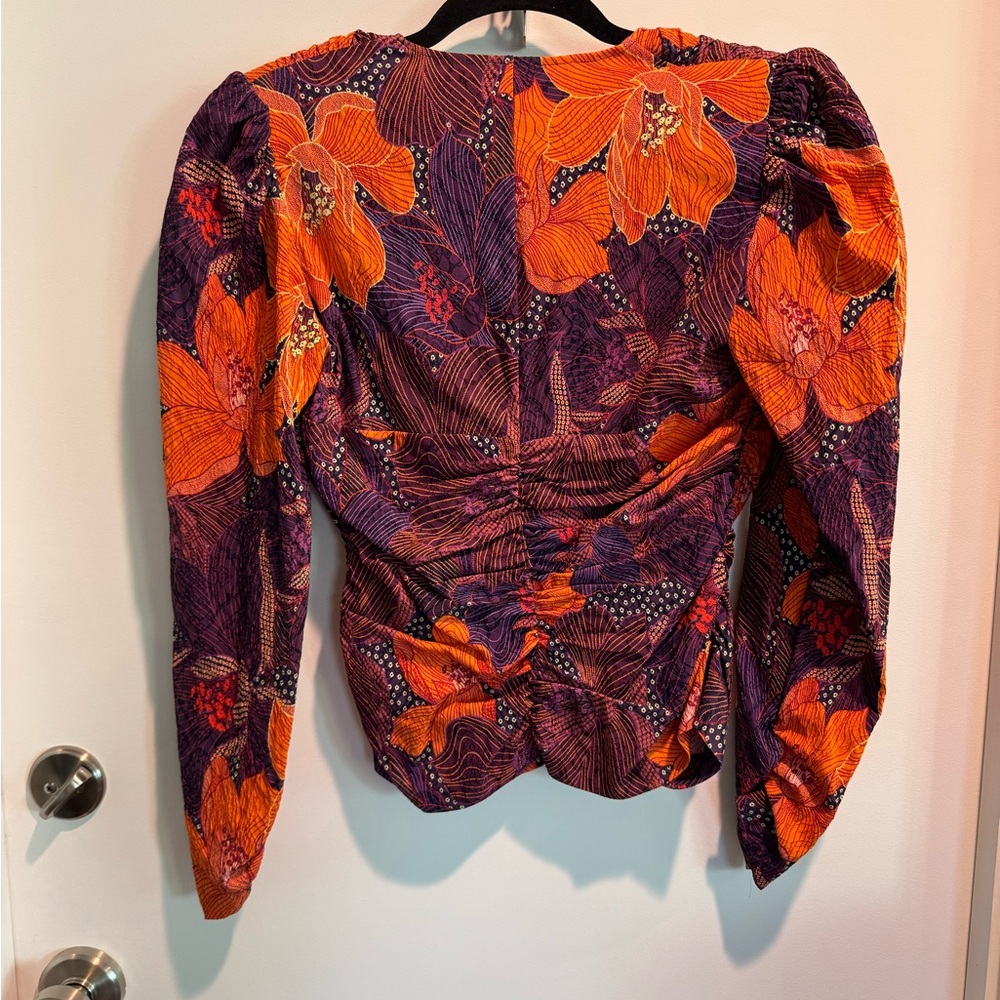 Structured Multi-Colored Blouse - Picture 2 of 3